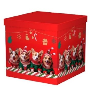   KARÁCSONYI AJÁNDÉKDOBOZ SZETT 10 RÉSZES 8,5X8,5 - 26,5X26,5CM