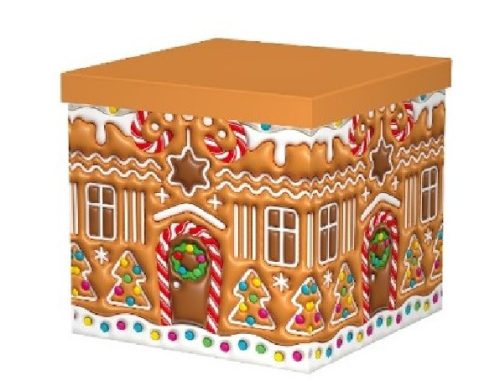 KARÁCSONYI AJÁNDÉKDOBOZ SZETT 10 RÉSZES 8,5X8,5 - 26,5X26,5CM