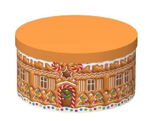 KARÁCSONYI AJÁNDÉKDOBOZ SZETT 10 RÉSZES KEREK 15,3X8,7 - 35X17,3CM