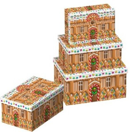 KARÁCSONYI AJÁNDÉKDOBOZ 3 RÉSZES 22X15X11,5CM 19X13X9,5CM 16X11X7CM