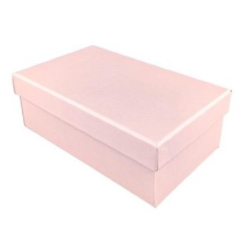 DÍSZDOBOZ 17X10,5X6CM PAPÍR, PÚDER RÓZSASZÍN