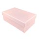 DÍSZDOBOZ 17X10,5X6CM PAPÍR, PÚDER RÓZSASZÍN