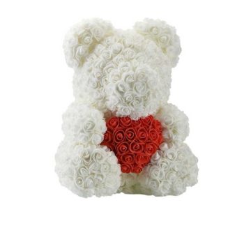 RÓZSAMACI 30CM FEHÉR-PIROS