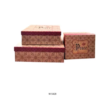 DÍSZDOBOZ 3DB-OS 30X22X9,5CM + 25X18,5X9CM + 20X16X8CM