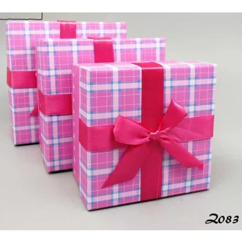   DÍSZDOBOZ 3DB-OS 17,5X17,5X10CM + 15,5X15,5X8,5CM + 13,5X13,5X7CM