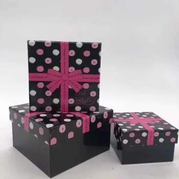 DÍSZDOBOZ 3DB-OS MASNIS 13X13CM + 11X11CM + 9,5X9,5CM