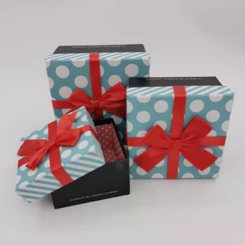 DÍSZDOBOZ 3DB-OS MASNIS 13X13CM + 11X11CM + 9,5X9,5CM