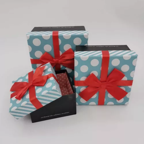 DÍSZDOBOZ 3DB-OS MASNIS 13X13CM + 11X11CM + 9,5X9,5CM