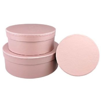   DÍSZDOBOZ SZETT 3R. KEREK , 21,5X7,8CM, 17,5X6,8CM 13,5X5,8CM PAPÍR, MÁLYVA