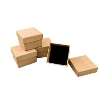 ÉKSZERDOBOZ 5X5CM 24DB-OS BARNA