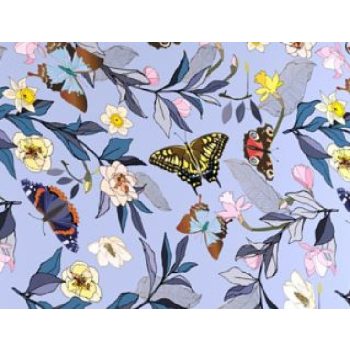   DÍSZDOBOZ SZETT 10R. KÖR ALAKÚ NAGY :42,1X25,2CM VIRÁGOS/PILLANGÓS