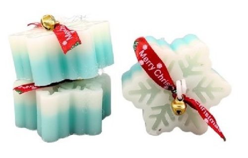 GYERTYA HÓPEHELY 5,5X2,5CM ILLATOSÍTOTT