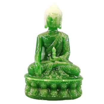 BUDDHA 7X5,5X11CM FENG-SHUI, ZÖLD