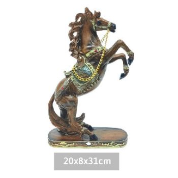 LÓ SZOBOR POLIREZIN 20X8X31CM