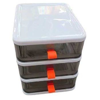 IRATTARTÓ DOBOZ MŰA. 3 SZINTES 17X13,5X16CM