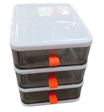 IRATTARTÓ DOBOZ MŰA. 3 SZINTES 17X13,5X16CM