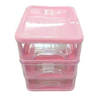 IRATTARTÓ DOBOZ MŰA. 3 SZINTES 18,5X14X17,5CM