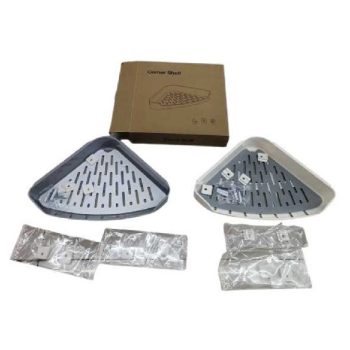 FÜRDŐSZOBAI POLC FÉM 26X26X5,5CM