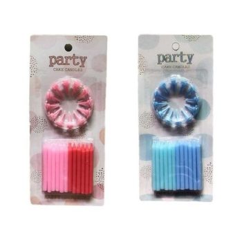 GYERTYA KÉSZLET 12DB KÉK