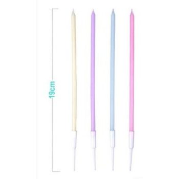 GYERTYA OSZLOPOS 8DB 19CM SZÍNES