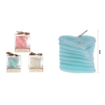 GYERTYA 5CM SZÍV HALMAZ 3F. SZÍN