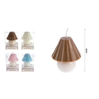 GYERTYA 10CM LÁMPA FORMA 4F. SZÍN