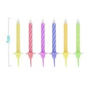 GYERTYA 24DB 7CM SZÍNES