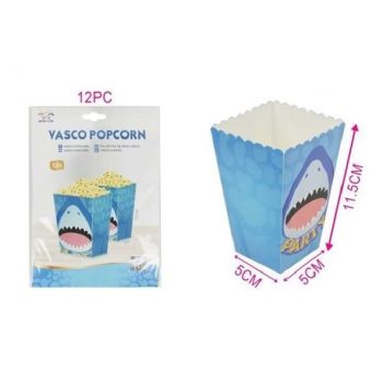 POPCORN DOBOZ CÁPA 5X11,5CM 6DB-OS