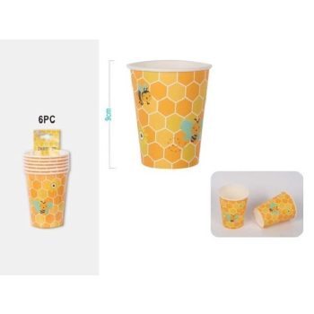 POHÁR PAPÍR MÉHECSKE 9CM 6DB-OS