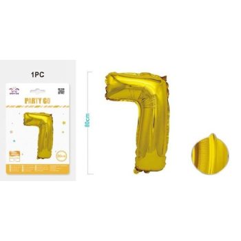 LUFI SZÁMOS "7" M:80CM ARANY