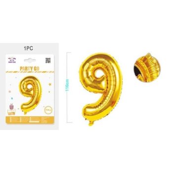 LUFI SZÁMOS "9" M:110CM SZIVÁRVÁNY