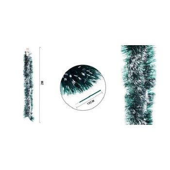 GIRLAND ZÖLD FEHÉR SZÉLE 2M