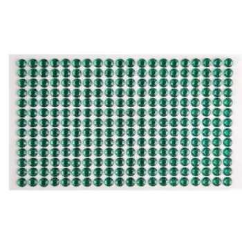 STRASSZKŐ ÖNTAPADÓS SMARAGD ZÖLD ÁTM:6MM