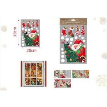 ABLAKMATRICA STATIKUS KARÁCSONYI TÉLAPÓ 30X20CM