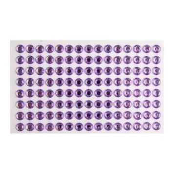 STRASSZKŐ ÖNTAPADÓS LILA ÁTM:8MM