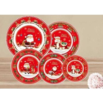 TÁNYÉR OPÁL ÜVEG KARÁCSONYI 18CM