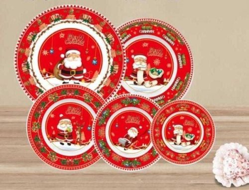 TÁNYÉR OPÁL ÜVEG KARÁCSONYI 25CM