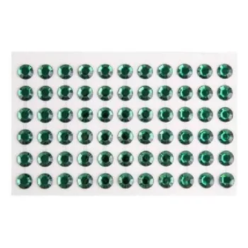 STRASSZKŐ ÖNTAPADÓS SMARAGD ZÖLD ÁTM:10MM