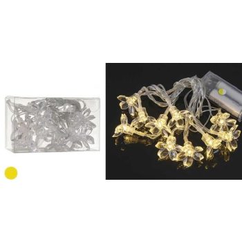   FÉNYFÜZÉR BELTÉRI VIRÁG NAGY FÉNYEREJŰ,MELEG FÉNYŰ, ELEMES 2M (ELEM NÉLKÜL)