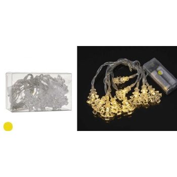   FÉNYFÜZÉR BELTÉRI 3D FENYŐK NAGY FÉNYEREJŰ,MELEG FÉNYŰ, ELEMES 2M (ELEM NÉLKÜL)