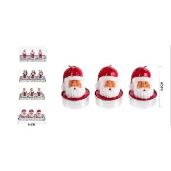 MÉCSES TÉLAPÓ FIGURÁK 14X5X6,5CM 4F. 3DB/CSOMAG