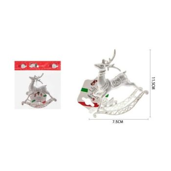 KARÁCSONYI DÍSZ RÉNSZARVAS 7,5X11,5CM
