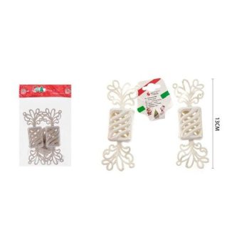 KARÁCSONYI DÍSZ SZALONCUKOR 2DB-OS 13CM