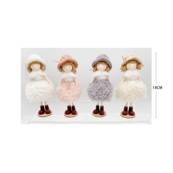 FÜGGŐDÍSZ KARÁCSONYI ANGYAL 18CM 4F.