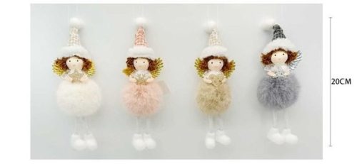 FÜGGŐDÍSZ KARÁCSONYI ANGYAL 20CM 4F.