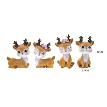 KARÁCSONYI DÍSZ SZARVAS 5,4X10CM 4F.