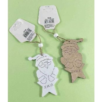 KARÁCSONYI FÜGGŐDÍSZ MIKULÁS 10CM 2F.