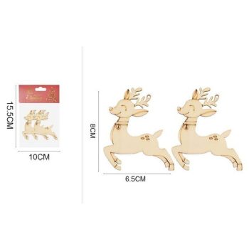 SZARVAS FÁBÓL 8X6,5CM 2DB/CSOMAG