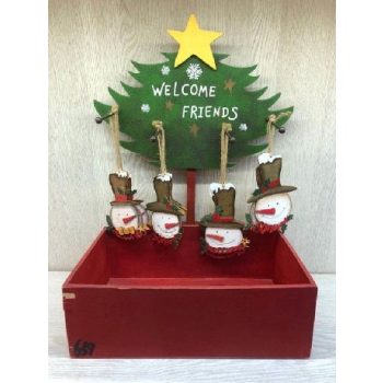 KARÁCSONYFA DÍSZ HÓEMBER (ÁLLVÁNY NÉLKÜL)