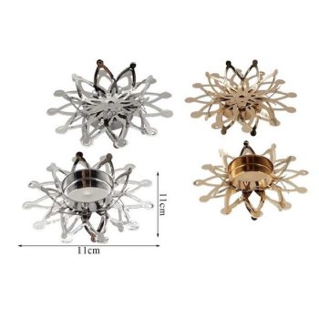 MÉCSESTARTÓ VIRÁG 11X11CM